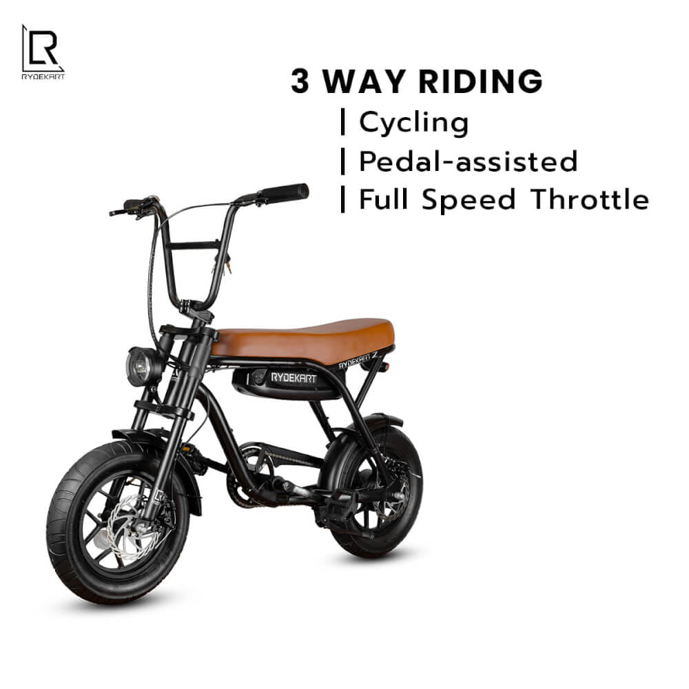 จักรยานไฟฟ้า RYDEKART - รุ่น RYDE KART Z สี RETRO BROWN_1
